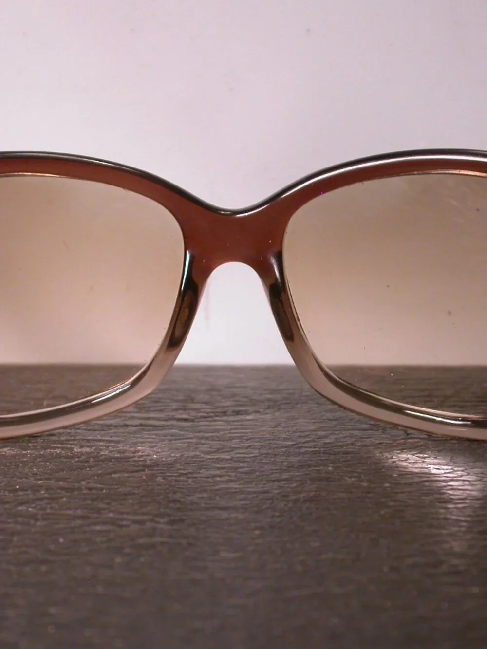 Tom Ford Amber Fade Clear Round Sunglasses Italy FRAME ONLY